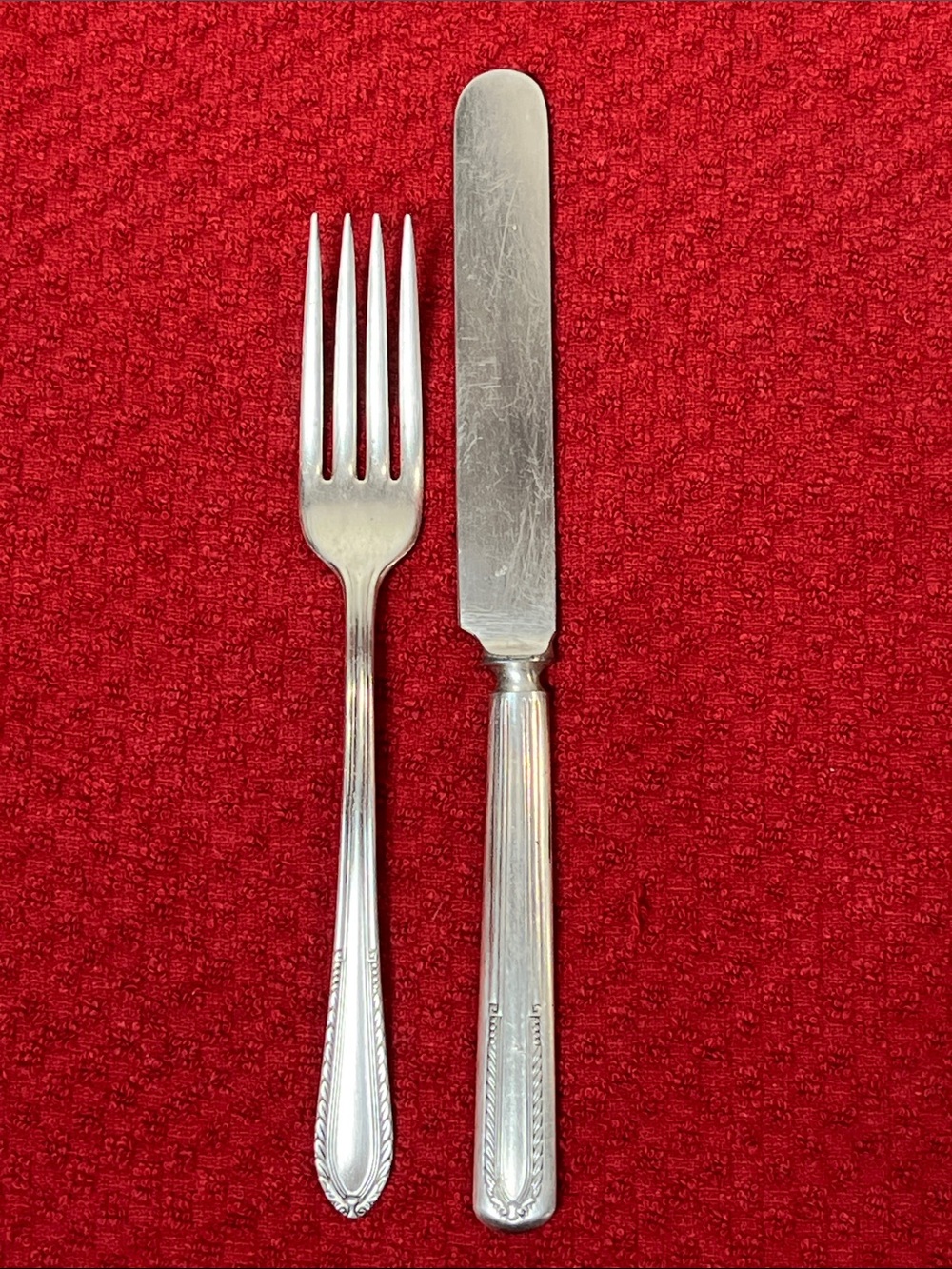 Vintage Stratford Plate “Ladyship” Silver Youth Knife & Fork